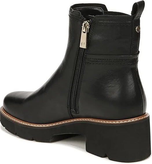 Naturalizer Darry-Bootie Water-Repellent Women's Shoes Black Leather : 9.5 W (C) - Image 4