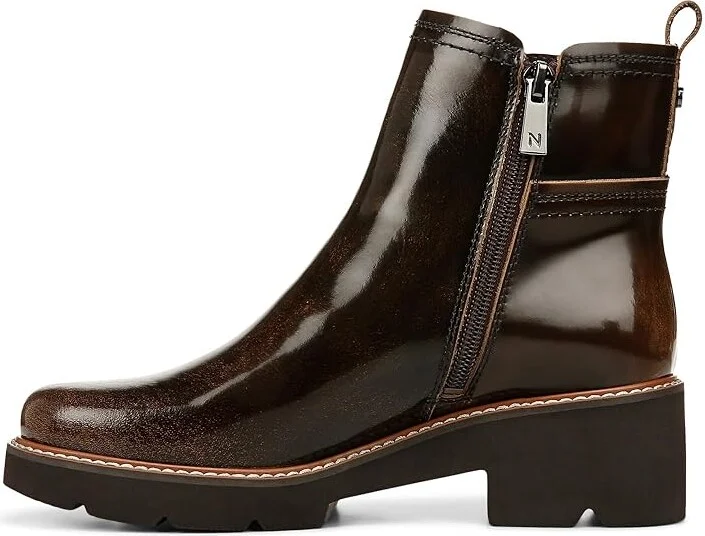 Naturalizer Darry-Bootie Water-Repellent Women's Shoes English Tea Brown Leather : 6 M (B) - Image 6