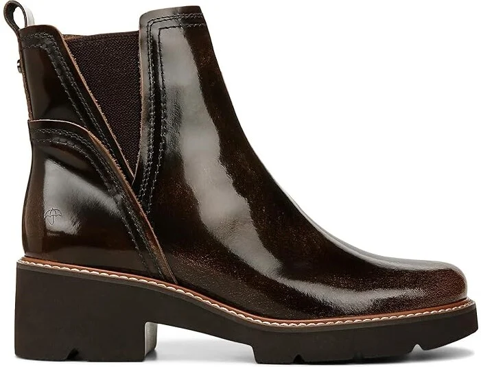 Naturalizer Darry-Bootie Water-Repellent Women's Shoes English Tea Brown Leather : 6 M (B) - Image 7