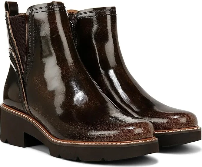 Naturalizer Darry-Bootie Water-Repellent Women's Shoes English Tea Brown Leather : 6 M (B)