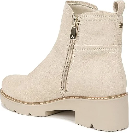 Naturalizer Darry-Bootie Water-Repellent Women's Shoes Porcelain Beige Suede : 9.5 W (C) - Image 4