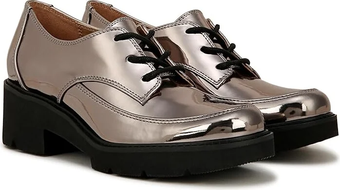 Naturalizer Darry Lace Women's Shoes Pewter Faux Leather : 5.5 M (B)