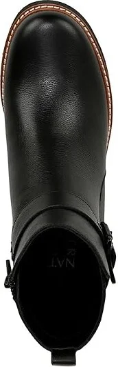 Naturalizer Darry Strap Bootie - Water Repellent Women's Boots Black Leather : 11 M (B), Leather/Suede - Image 2