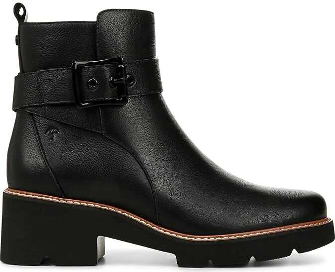 Naturalizer Darry Strap Bootie - Water Repellent Women's Boots Black Leather : 11 M (B), Leather/Suede - Image 7