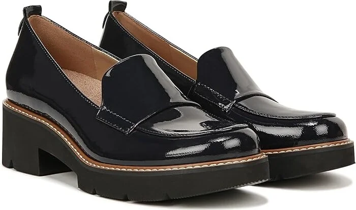 Naturalizer Darry Women's Shoes French Navy Leather : 11 W (C)