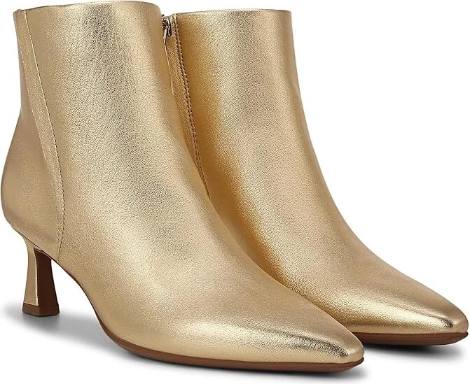 Naturalizer Deesha Bootie Women's Boots Dark Gold Leather : 8.5 M (B)