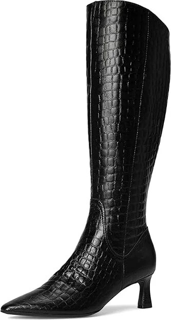 Naturalizer Deesha Knee High Boot Women's Shoes Black : 7 W (C), Leather - Image 5