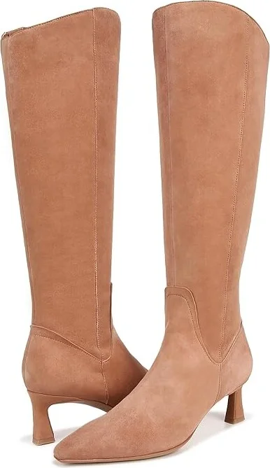 Naturalizer Deesha Knee High Boot Women's Shoes Cafe Suede : 8 M (B)