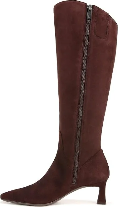 Naturalizer Deesha Knee High Boot Women's Shoes Mahogany : 9.5 W (C), Suede - Image 6