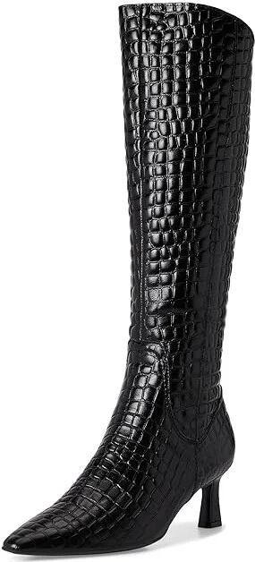 Naturalizer Deesha-Ombre Narrow Calf Boot Women's Shoes Black Leather : 6 M (B) - Image 5