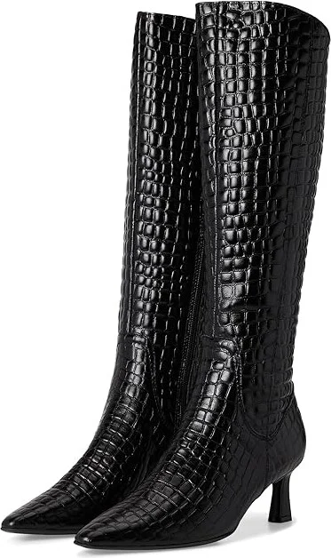 Naturalizer Deesha-Ombre Narrow Calf Boot Women's Shoes Black Leather : 6 M (B)