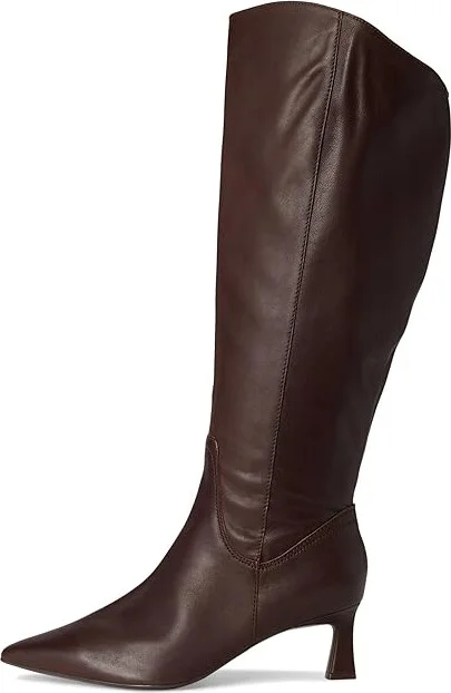 Naturalizer Deesha - Wide Calf Boot Women's Shoes Chocolate Bar Leather : 8 W (C) - Image 6