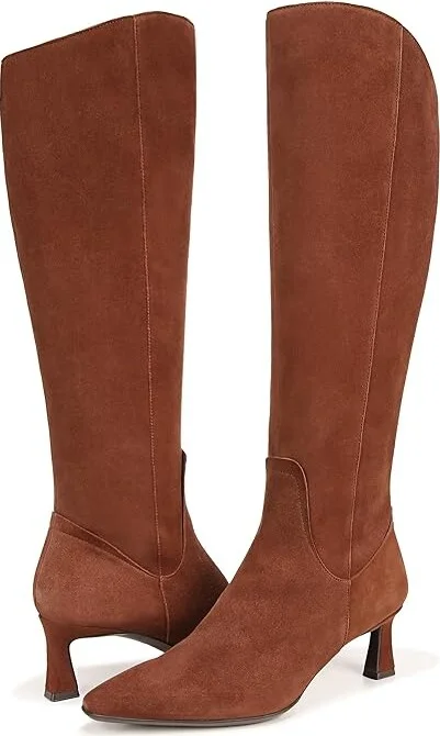 Naturalizer Deesha - Wide Calf Boot Women's Shoes Cocoa : 6 M (B), Leather
