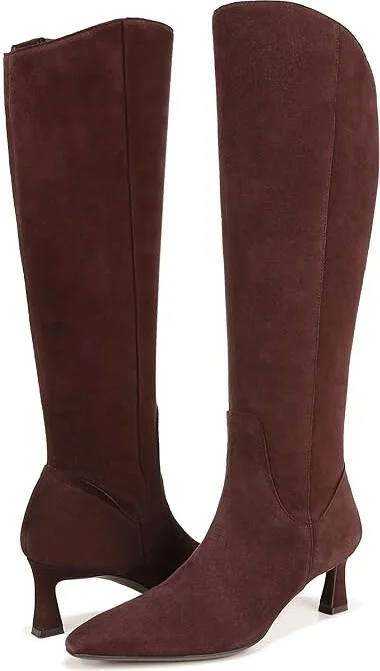 Naturalizer Deesha - Wide Calf Boot Women's Shoes Mahogany : 10 M (B), Leather
