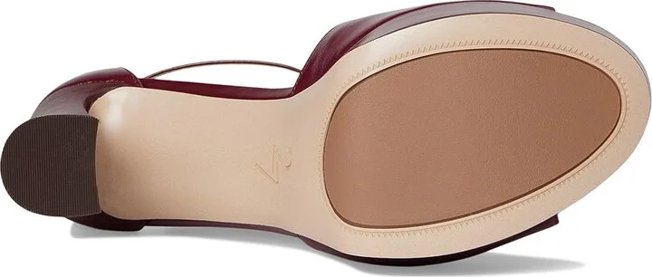Naturalizer Delphie Strappy Sandals Women's Sandals Cranberry Red Leather : 8 M (B) - Image 3