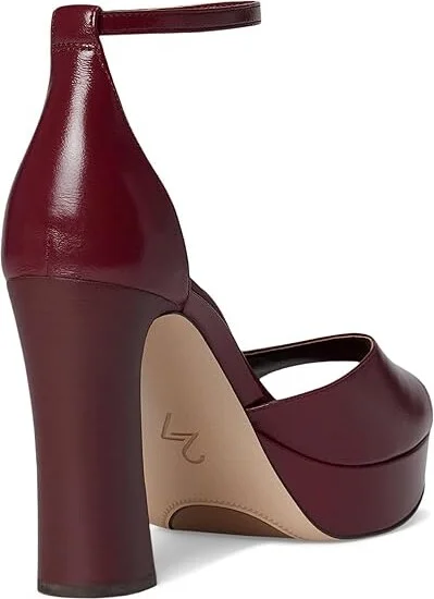 Naturalizer Delphie Strappy Sandals Women's Sandals Cranberry Red Leather : 8 M (B) - Image 4