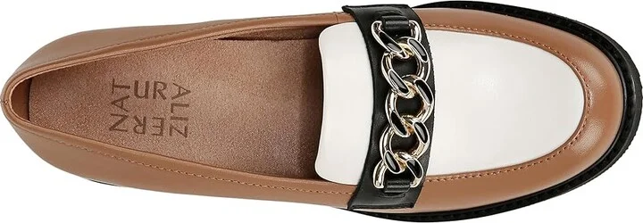 Naturalizer Desi Women's Shoes Cafe/White/Black Leather : 7.5 M (B) - Image 2