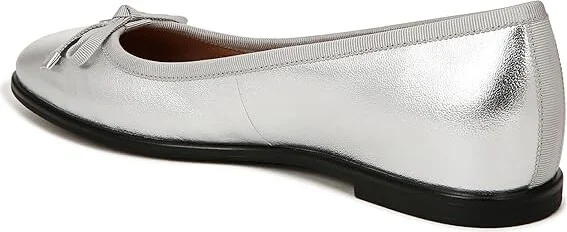 Naturalizer Essential Women's Flat Shoes Silver Leather : 8 W (C), Leather/Suede/Textile - Image 4