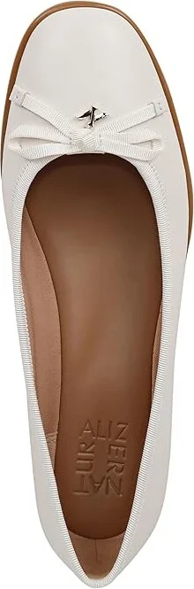 Naturalizer Essential Women's Flat Shoes Warm White Leather : 11 M (B), Leather/Suede/Textile - Image 2