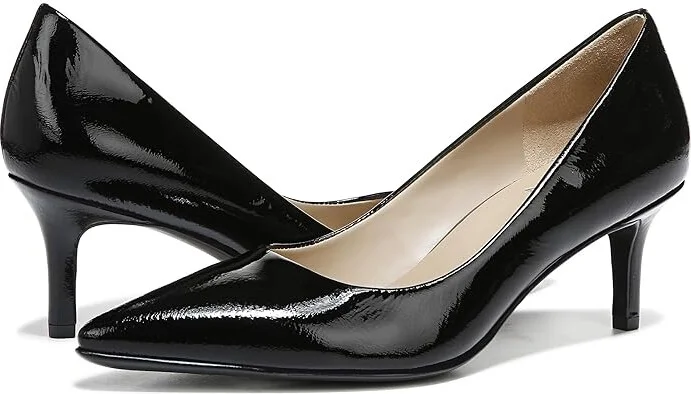 Naturalizer Everly Women's Shoes Black Patent : 6 W (C), Leather
