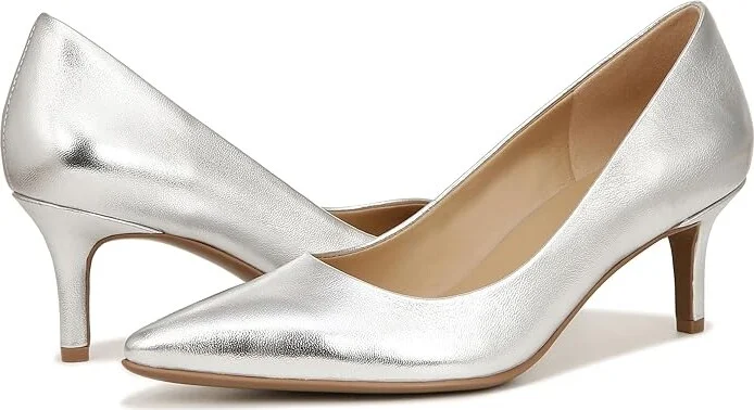 Naturalizer Everly Women's Shoes Silver Leather : 9.5 M (B)