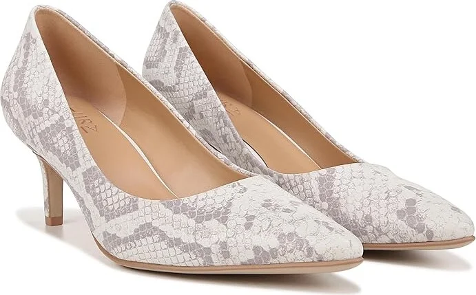 Naturalizer Everly Women's Shoes White Snake Pattern Leather : 5 M (B)