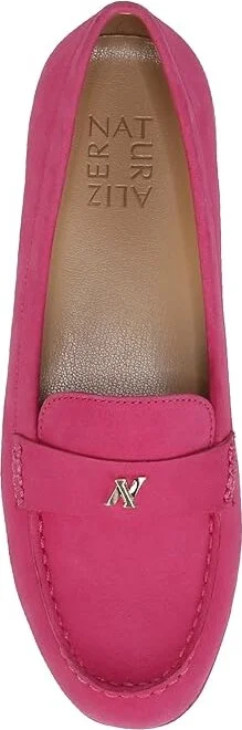 Naturalizer Evie Women's Flat Shoes Pink Flash Leather : 7 M (B), Leather/Synthetic - Image 2