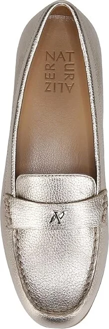 Naturalizer Evie Women's Flat Shoes Warm Silver Leather : 5.5 M (B), Leather/Synthetic - Image 2
