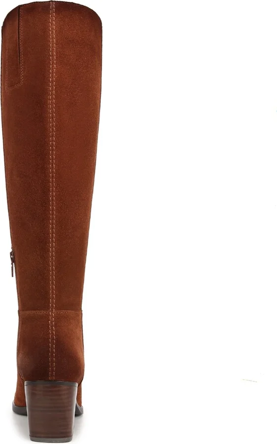 Naturalizer Fae Wide Calf Pointed Toe Knee High Western Boots - Image 3