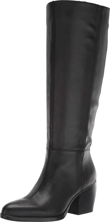 Naturalizer Fae Wide Calf Women's Shoes Black Leather : 7.5 W (C) - Image 2