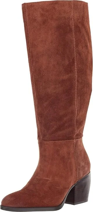 Naturalizer Fae Wide Calf Women's Shoes Saddle Tan Oil Suede : 9.5 W (C), Leather - Image 2