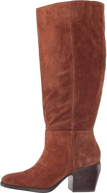 Naturalizer Fae Wide Calf Women's Shoes Saddle Tan Oil Suede : 9.5 W (C), Leather - Image 7