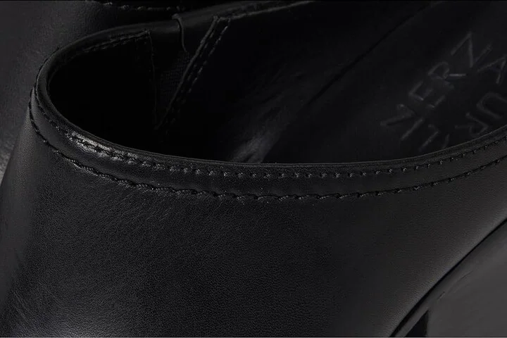 Naturalizer Fairmont Mules High Women's Heels Black Leather : 5.5 M (B) - Image 7
