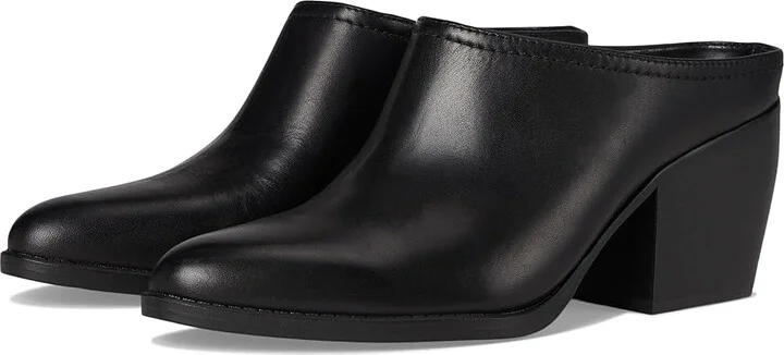 Naturalizer Fairmont Mules High Women's Heels Black Leather : 5.5 M (B)