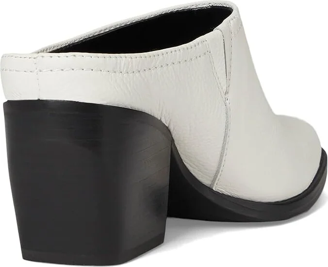 Naturalizer Fairmont Mules High Women's Heels Warm White Leather : 10 W (C) - Image 4