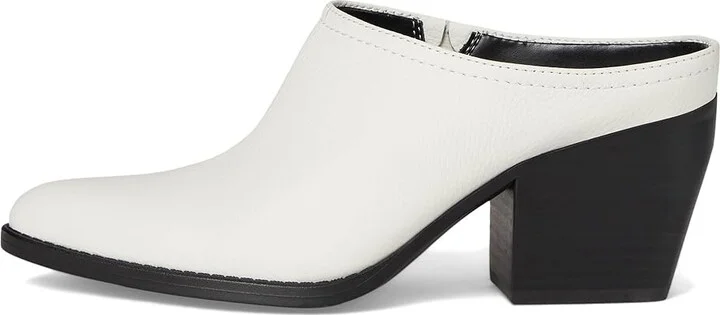 Naturalizer Fairmont Mules High Women's Heels Warm White Leather : 10 W (C) - Image 6