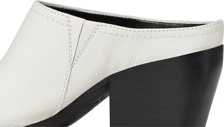 Naturalizer Fairmont Mules High Women's Heels Warm White Leather : 10 W (C) - Image 7