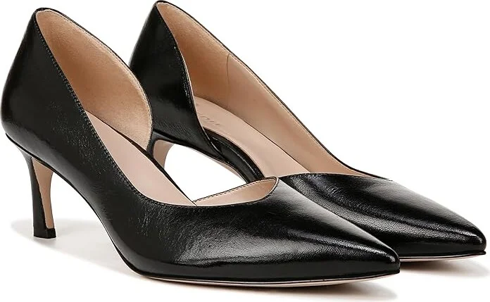 Naturalizer Faith Pumps High Women's Heels Black Leather : 8.5 W (C)