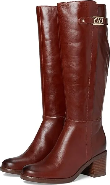 Naturalizer Fannie Boots Women's Boots Deep Saddle Tan Leather : 9 M (B)