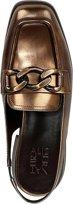 Naturalizer Frances Slingbacks Women's Boots Bronze Leather : 6.5 M (B), Leather/Rubber - Image 2