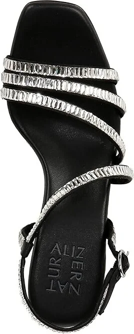 Naturalizer Galaxy 2 Women's Sandals Black Satin : 7.5 W (C), Satin/Textile - Image 2
