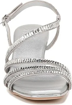 Naturalizer Galaxy 2 Women's Sandals Silver Fabric : 10 M (B), Satin/Textile - Image 4