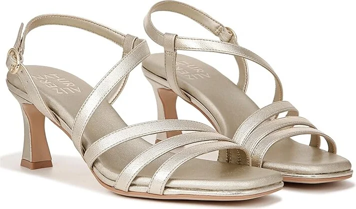 Naturalizer Galaxy Women's Sandals Champagne Faux Leather : 12 W (C), Synthetic