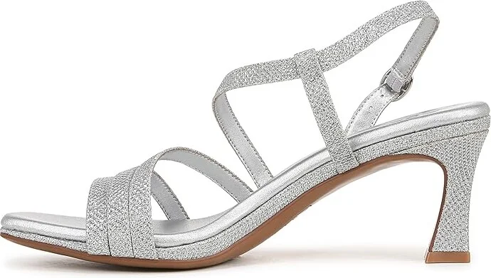 Naturalizer Galaxy Women's Sandals Silver Faux Leather : 11 M (B), Synthetic - Image 6