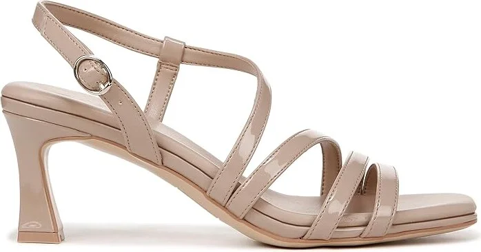 Naturalizer Galaxy Women's Sandals Warm Fawn Tan Patent Faux Leather : 10 M (B), Synthetic - Image 6