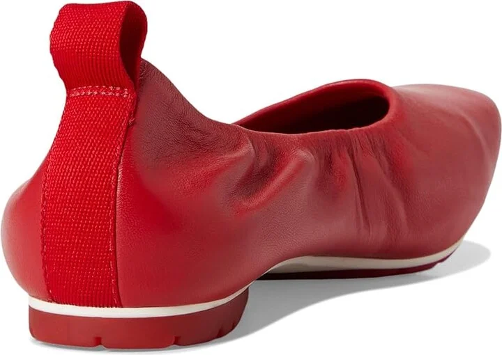 Naturalizer Game Changer By Deepica Mutyala Women's Slip-on Dress Shoes Crimson Red Leather : 7.5 W (C), Leather/Mesh - Image 4