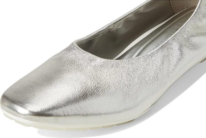 Naturalizer Game Changer By Deepica Mutyala Women's Slip-on Dress Shoes Silver Sand Leather : 6.5 W (C), Leather/Mesh - Image 7