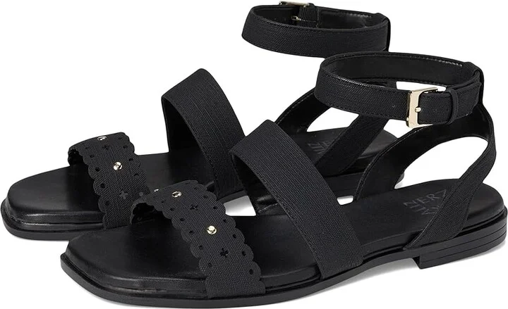 Naturalizer Gana Women's Wedge Shoes Black Faux Leather : 6 M (B), Synthetic/Textile