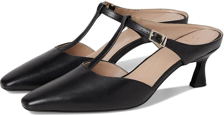 Naturalizer Gem Women's Clog Shoes Black Leather : 11 M (B)