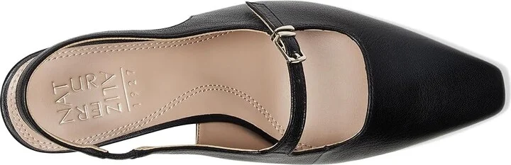 Naturalizer Gemini Women's Shoes Black Leather : 6 W (C), Suede/Leather - Image 2